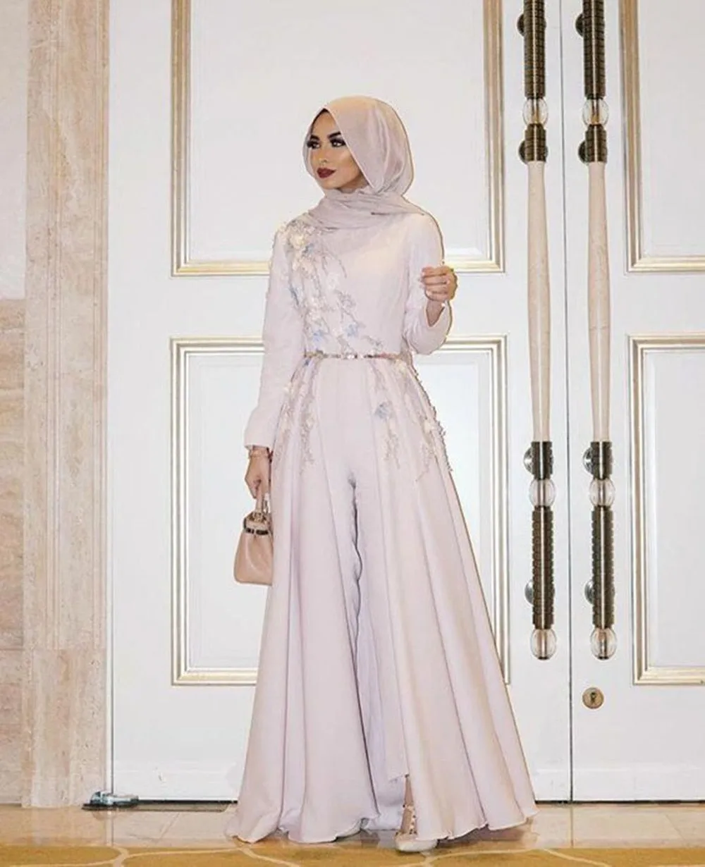 Hijab Formal Evening Gown Pantsuit Prom Dress