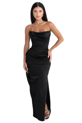 HOUSE OF CB Adrienne Corset Maxi - Black - RRP $419 - Buy now