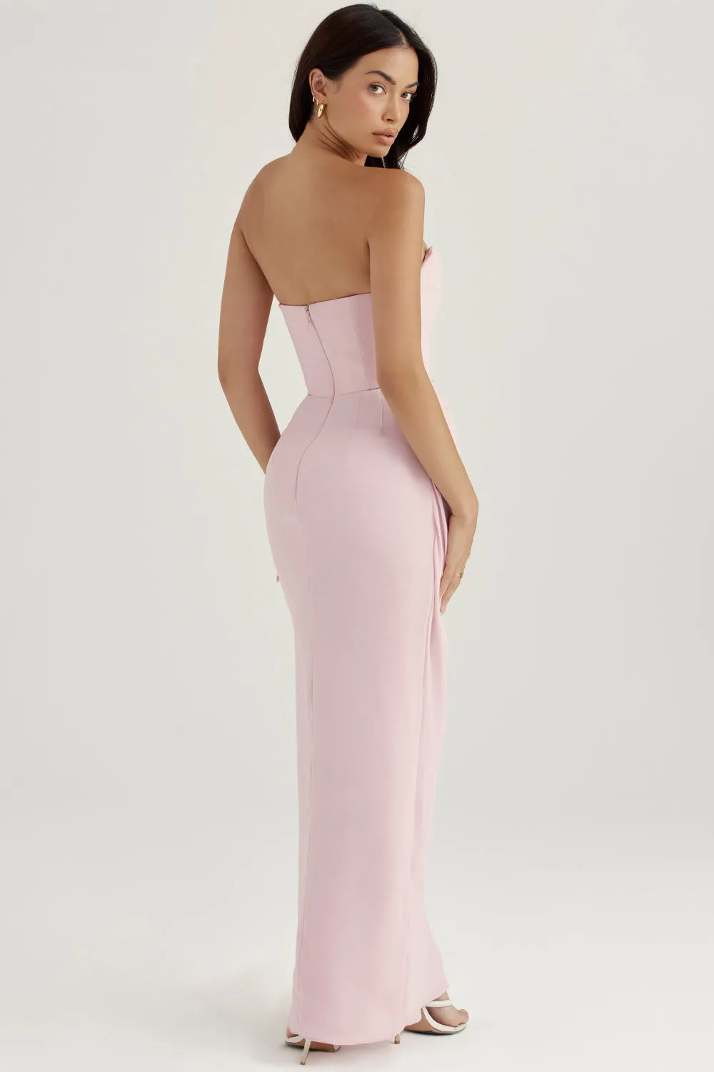 HOUSE OF CB Adrienne Pink Corset Dress