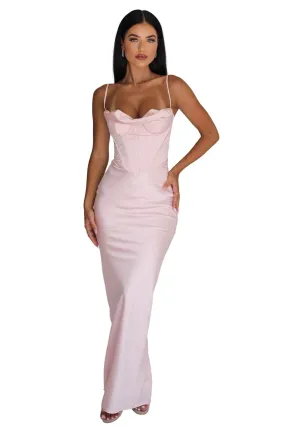 House of CB Charmaine Corset Gown | Blush Pink | $389 - Limited Stock