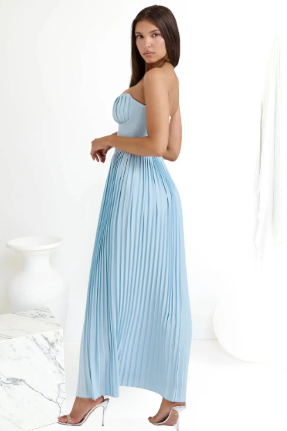 House Of CB Marcella Maxi Dress, Ocean Blue