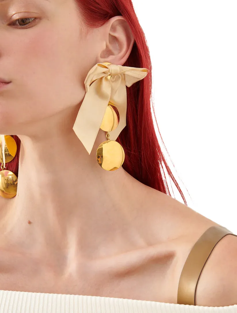 Hugo Kreit x Poster Girl Nuclear Bow Earrings Gold