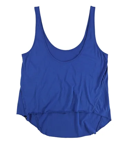 Hurley Womens Solid High-Low Hem Tank Top