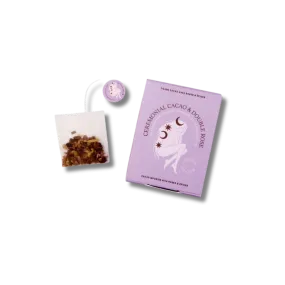 Intuition - Ceremonial Cacao & Double Rose | Herbal Tea Sachets