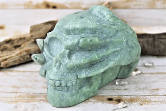 Jade Skull Carving for Sale - Shop Now