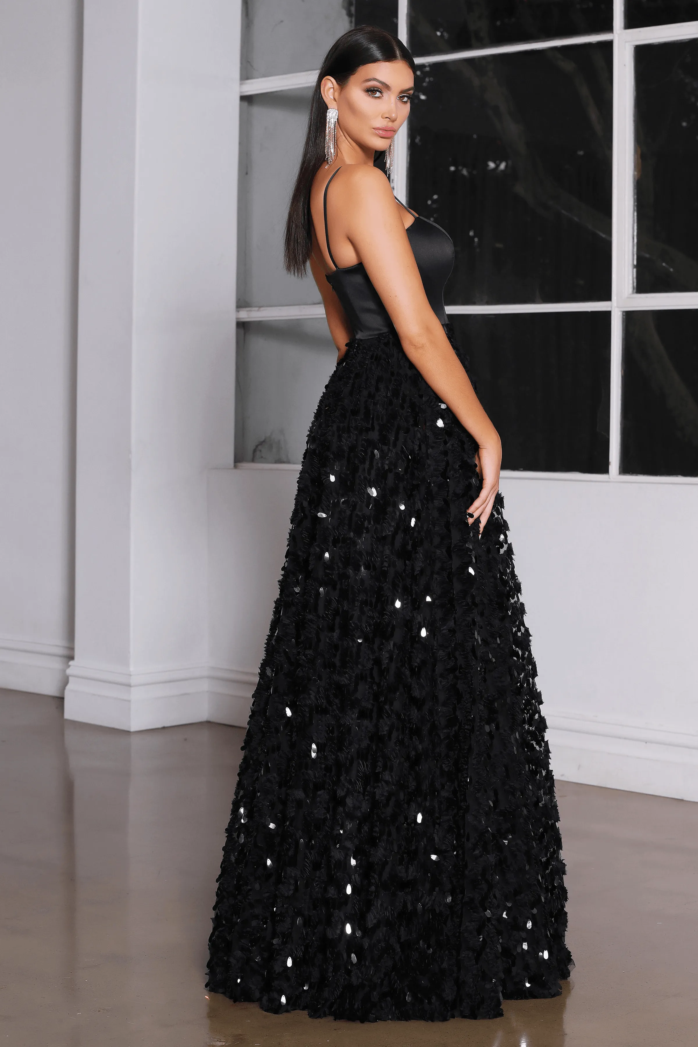 Jadore Zia Gown in Black with a Recommended Retail Price (RRP) of $585.