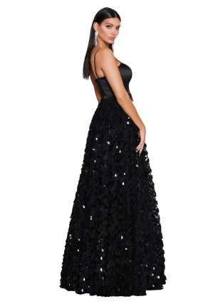 Jadore Zia Gown in Black with a Recommended Retail Price (RRP) of $585.