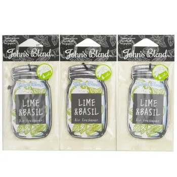 John's Blend Air Freshener - Lime & Basil 3pcs -4%