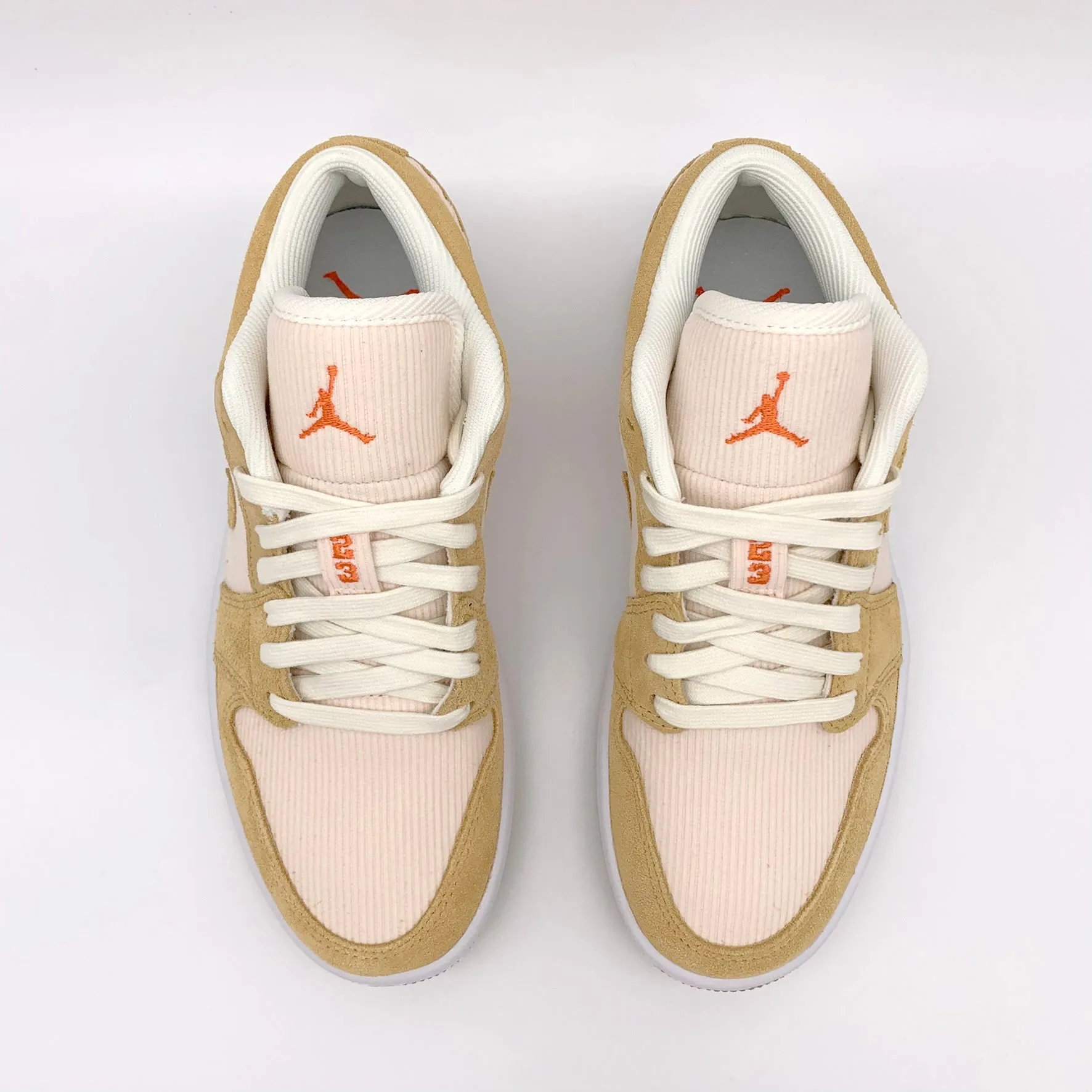 Jordan 1 Low SE Twine Orange Quartz Corduroy sneakers