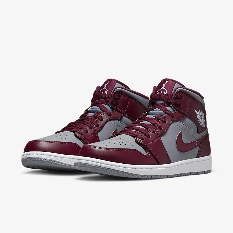 Jordan 1 Mid Cherrywood Red - Shop now, limited stock available!