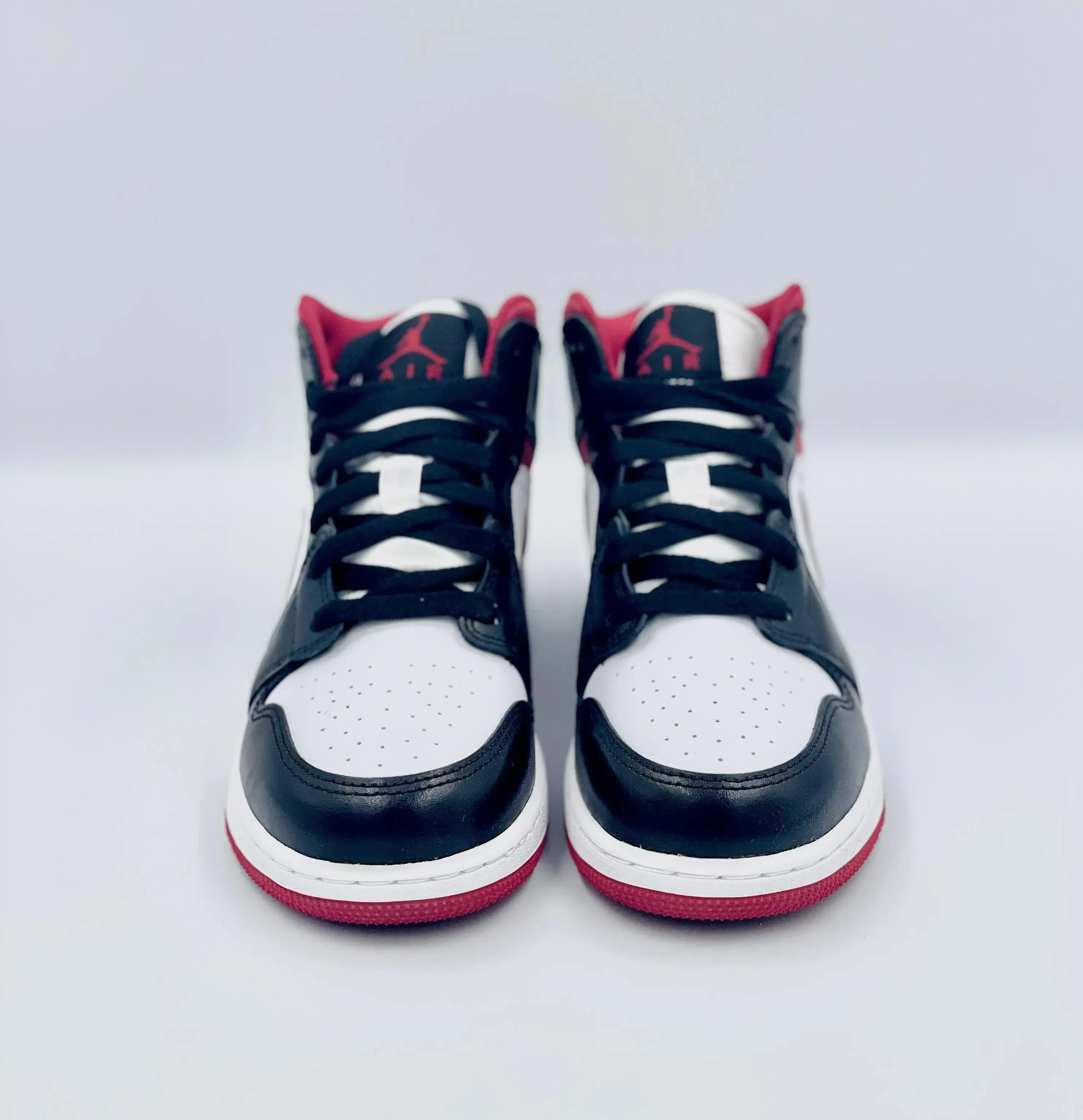 Jordan 1 Mid Gym Red Black White Shoes