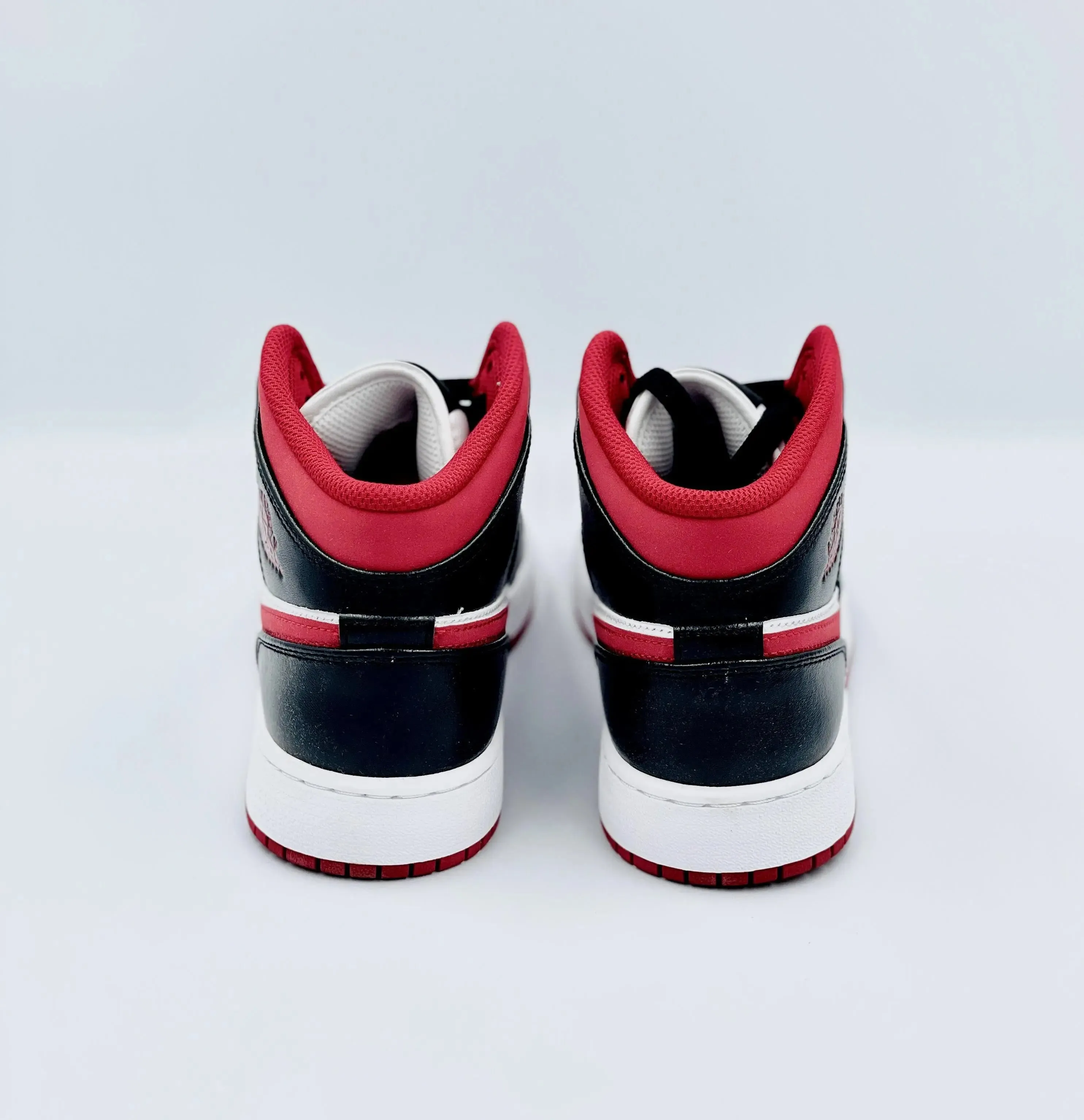 Jordan 1 Mid Gym Red Black White Shoes