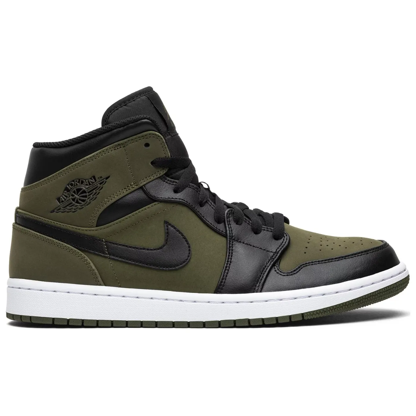 Jordan 1 Mid Olive Canvas - Affordable and Stylish Olive Canvas Sneakers