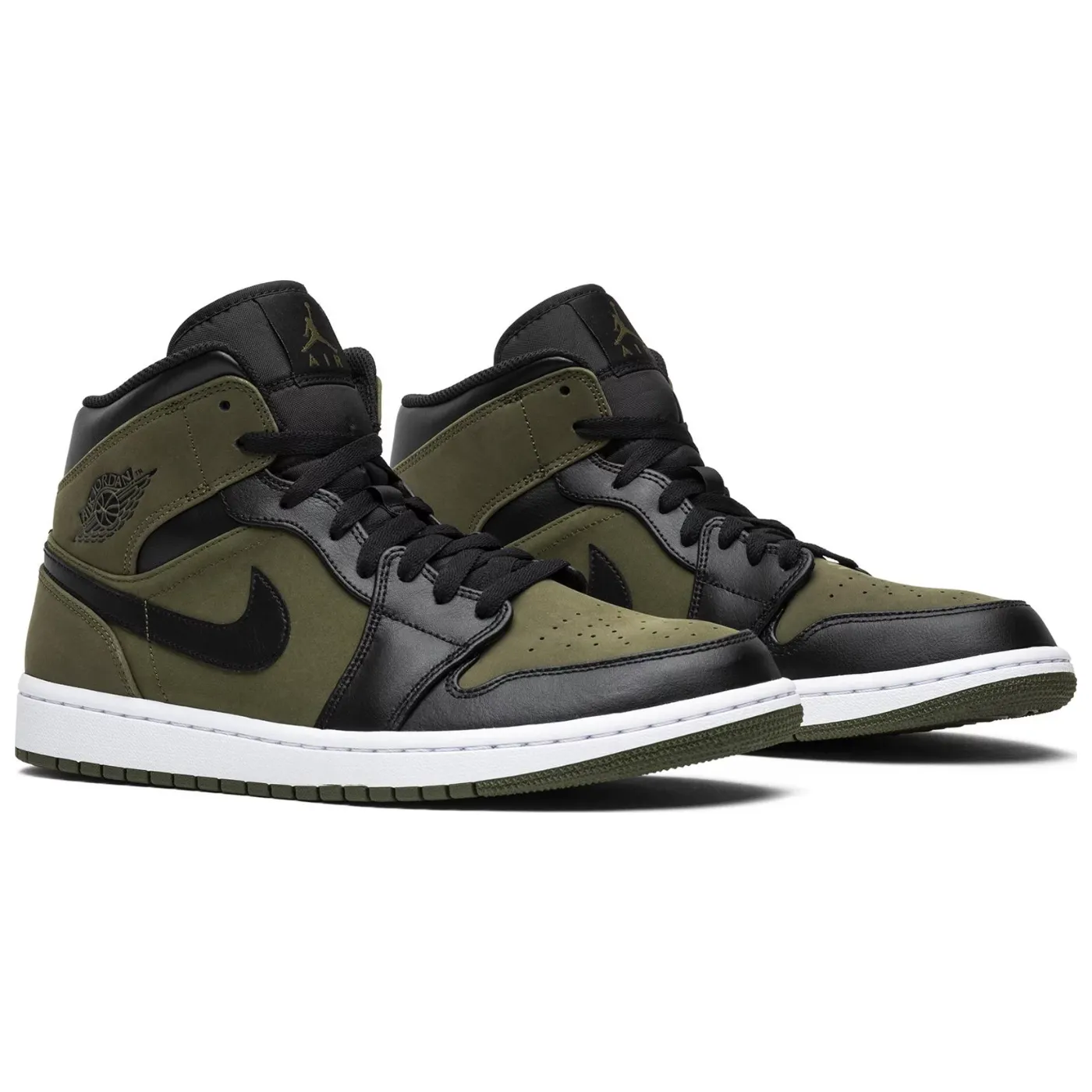 Jordan 1 Mid Olive Canvas - Affordable and Stylish Olive Canvas Sneakers