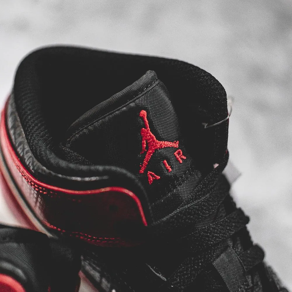 Jordan 1 Mid SS Bred (GS) - Shop now