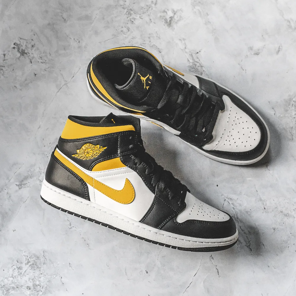 Jordan 1 Mid White Pollen - Shop Now