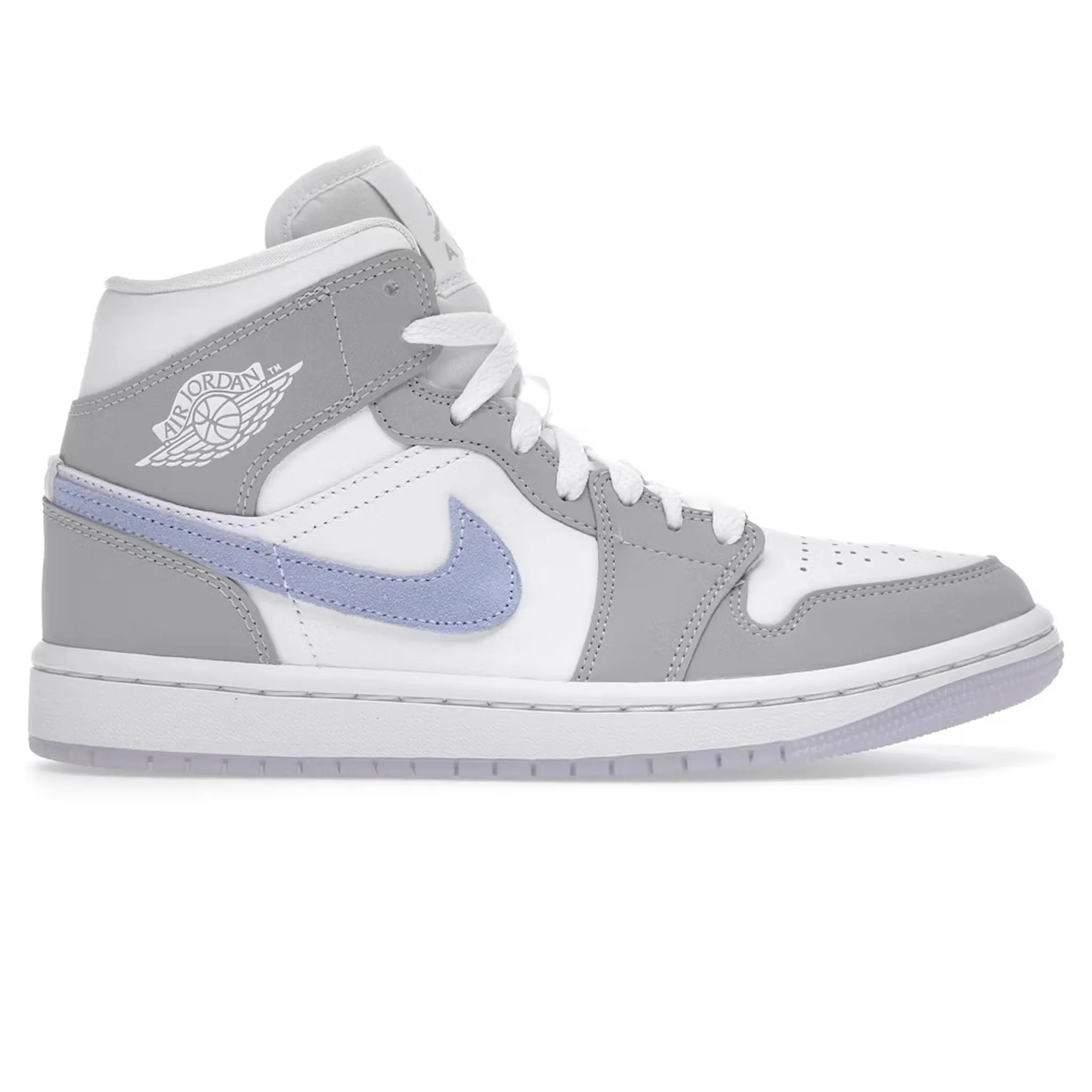 Jordan 1 Mid Wolf Grey Blue (Women's) - Shop Now