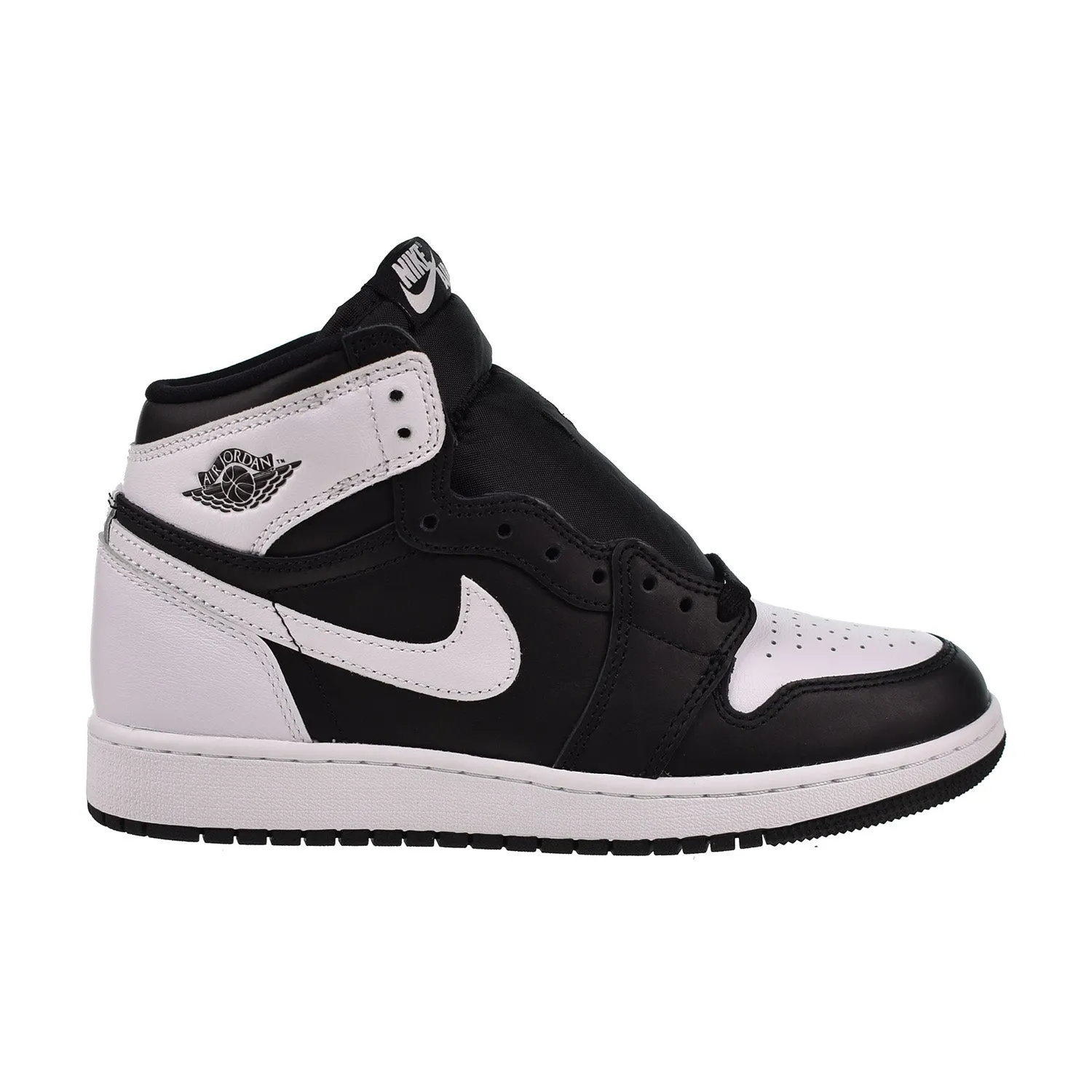 Jordan 1 Retro High OG (GS) Kids' Shoes Black-White