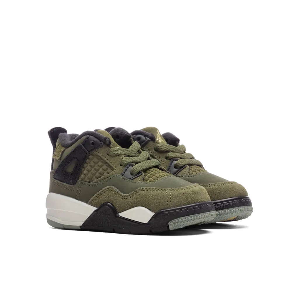 Jordan 4 Retro SE Craft Toddler Shoes - Olive/Vanilla/Khaki