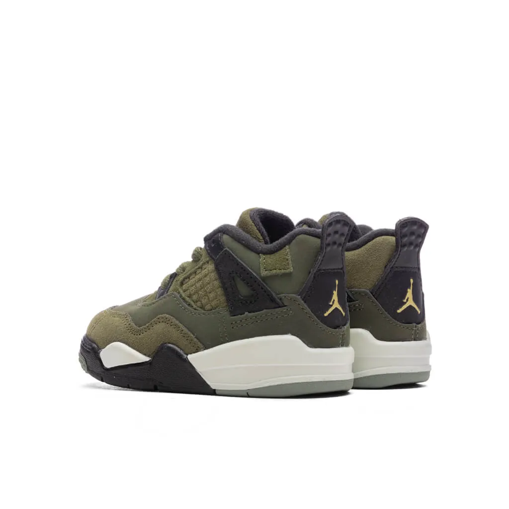 Jordan 4 Retro SE Craft Toddler Shoes - Olive/Vanilla/Khaki