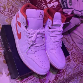 Jordan Men's White and Red Trainers