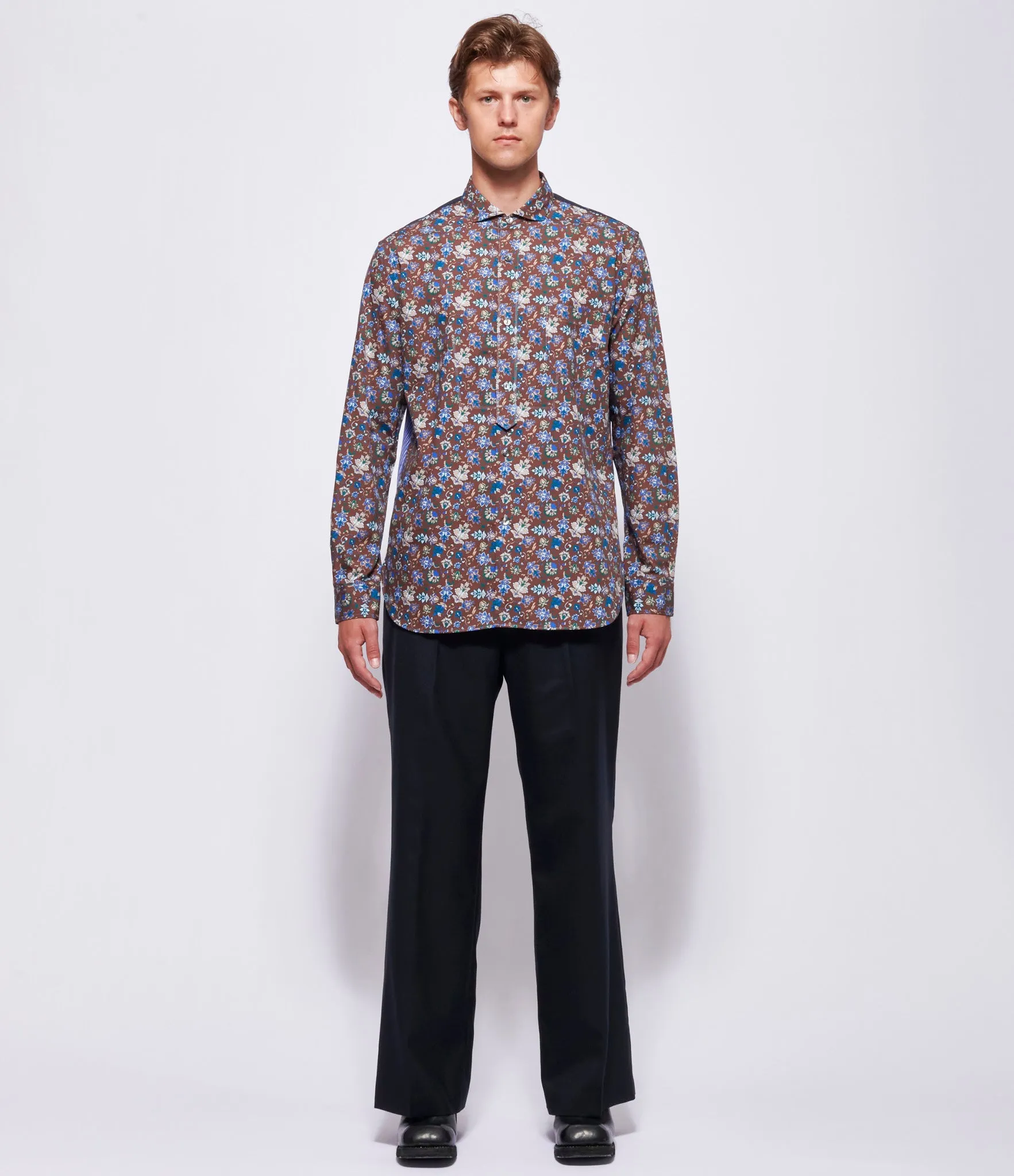 Junya Watanabe Man Baroque Leaf Print Shirt