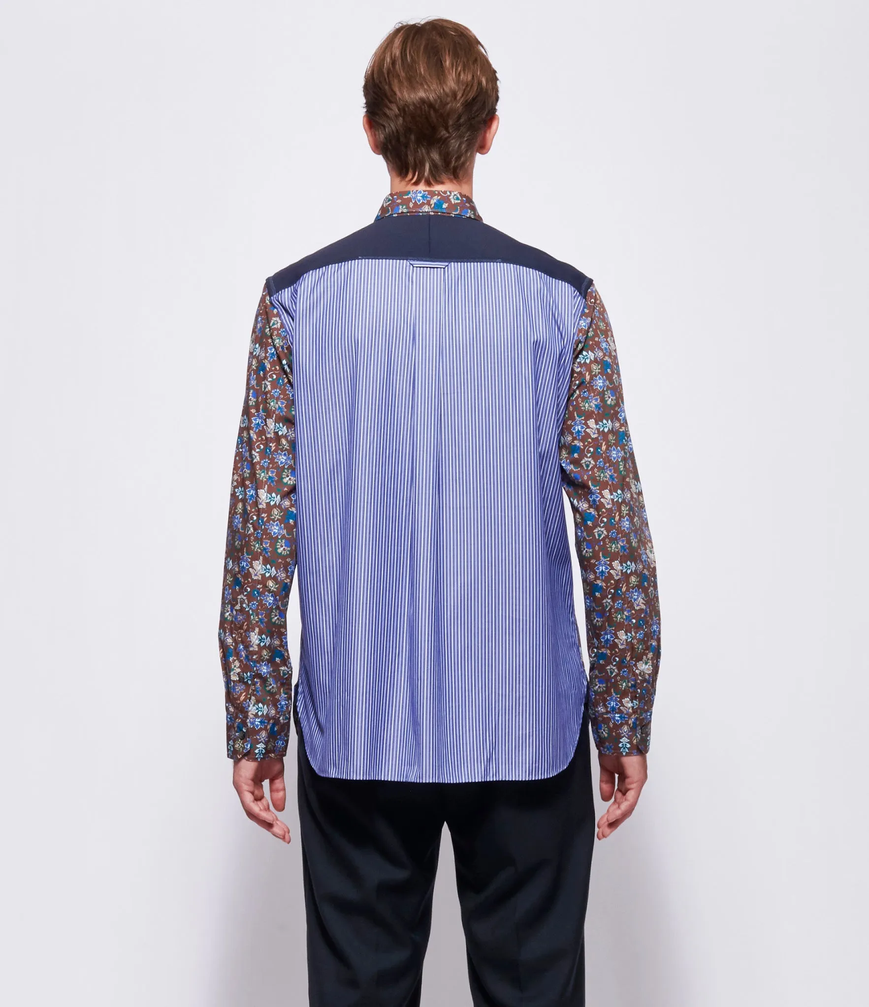 Junya Watanabe Man Baroque Leaf Print Shirt