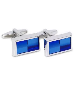 Kenneth Cole Mens Enamel Rectangle Shape Cufflinks