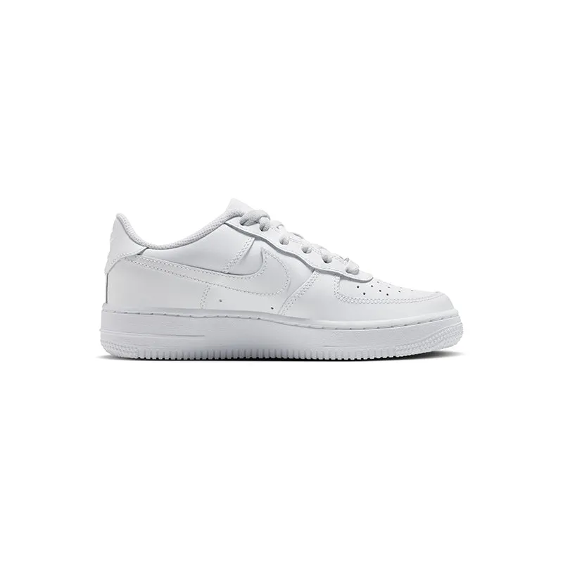 Kid's Air Force 1 White/White/White - Grade School Air Force 1 White Shoes