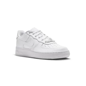 Kid's Air Force 1 White/White/White - Grade School Air Force 1 White Shoes