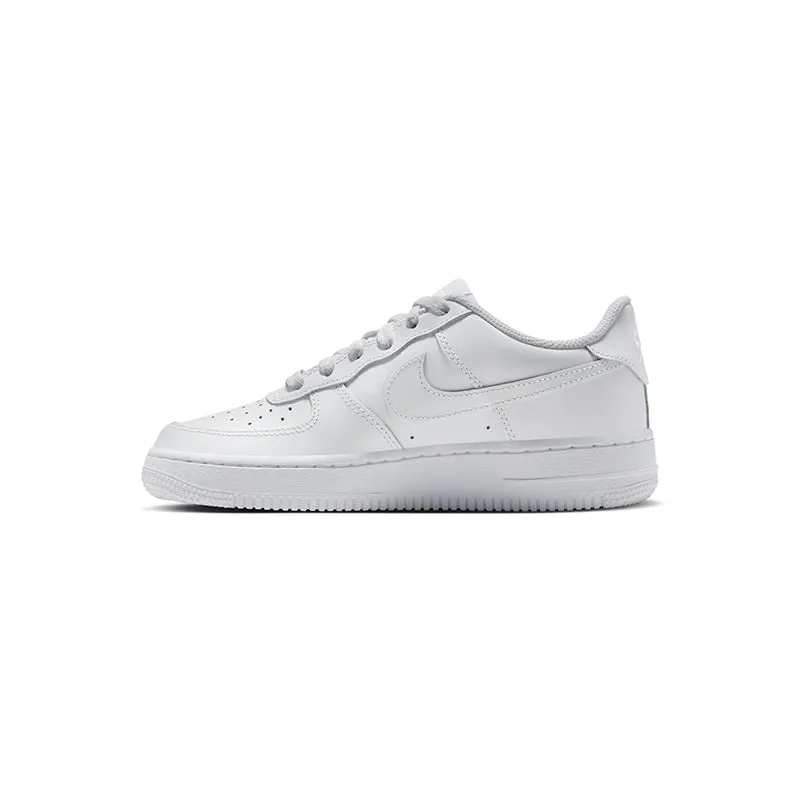 Kid's Air Force 1 White/White/White - Grade School Air Force 1 White Shoes