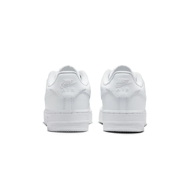 Kid's Air Force 1 White/White/White - Grade School Air Force 1 White Shoes