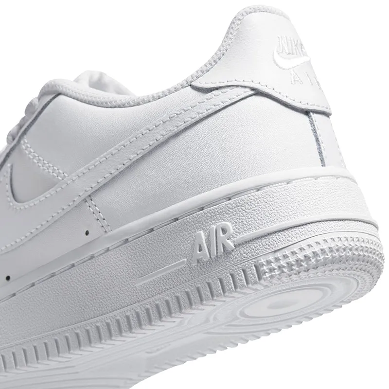 Kid's Air Force 1 White/White/White - Grade School Air Force 1 White Shoes