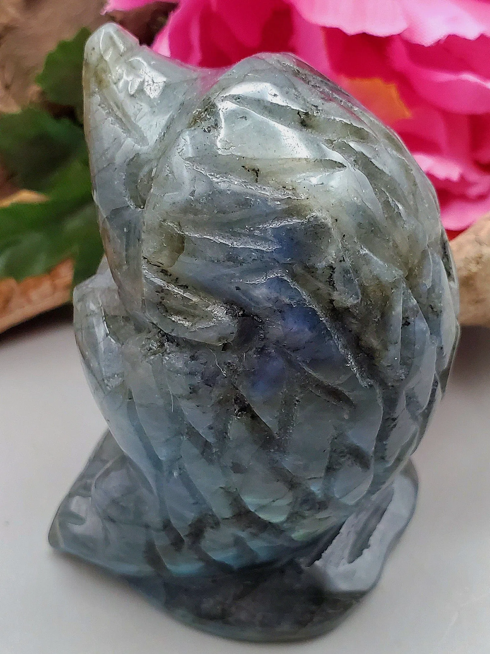 Labradorite Mole Sculpture