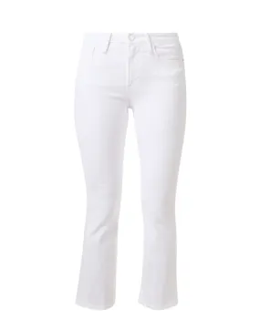 Le Crop White Bootcut Jean 