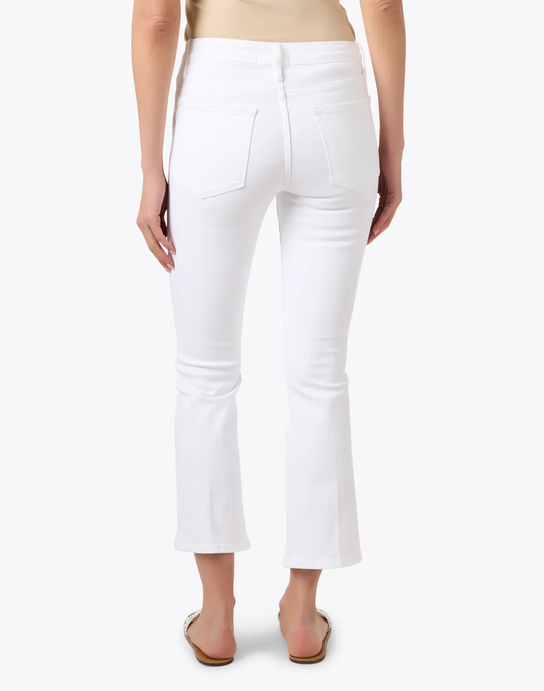 Le Crop White Bootcut Jean 