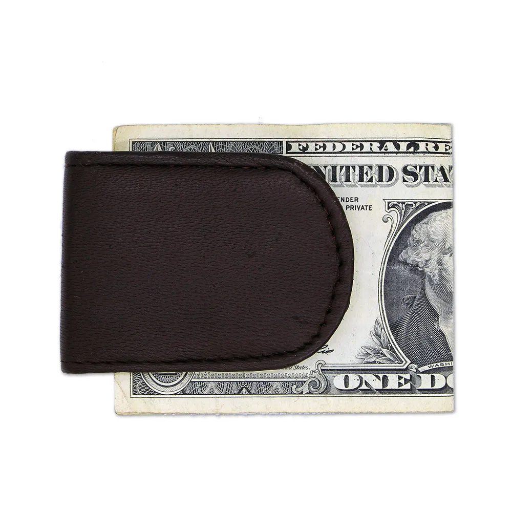 Leather Magnetic Money Clip