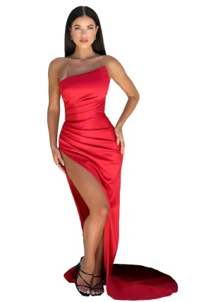 LIA STUBLLA - Eviana Gown in Red Color - Original Price $989