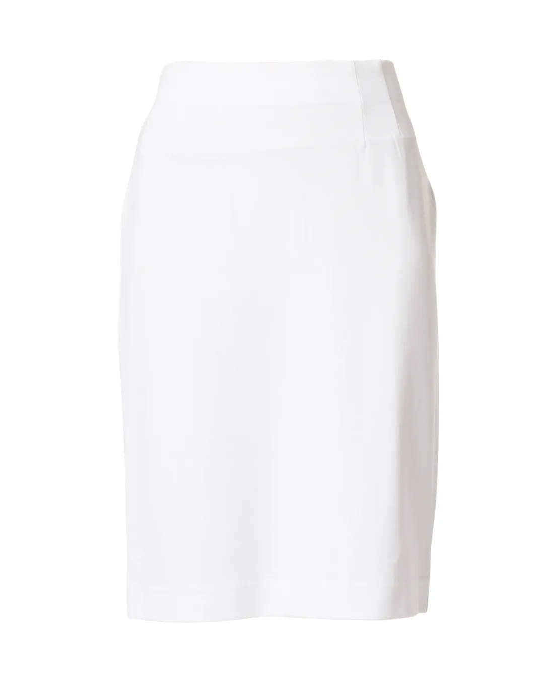 Logan White Knit Pull-On Skirt