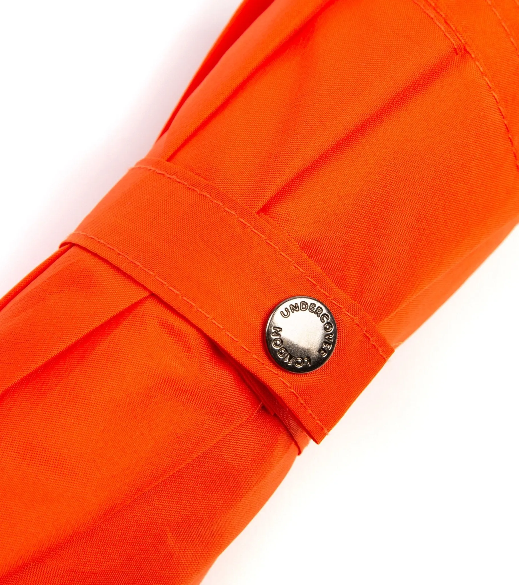 London Undercover Auto Push Button Compact Umbrella: Orange