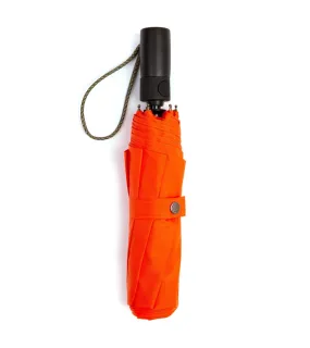 London Undercover Auto Push Button Compact Umbrella: Orange