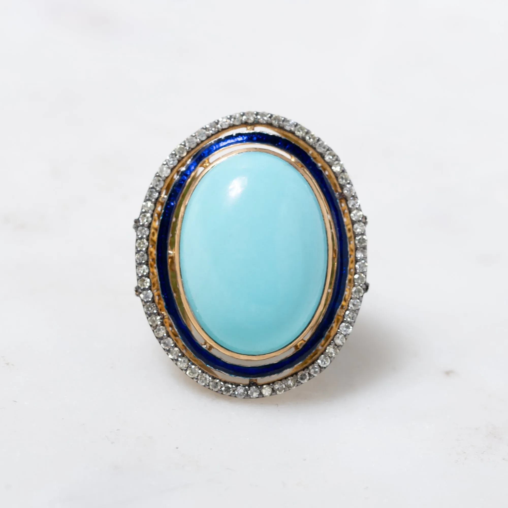 Looking to buy a Turquoise and Diamond Ring? Search no further - we've got just what you need!