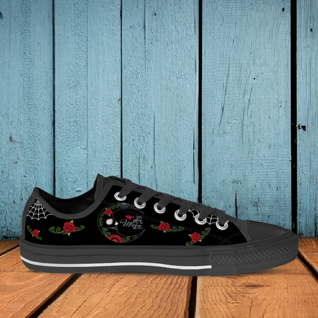 Love You To The Moon Sugar Skull Shoes