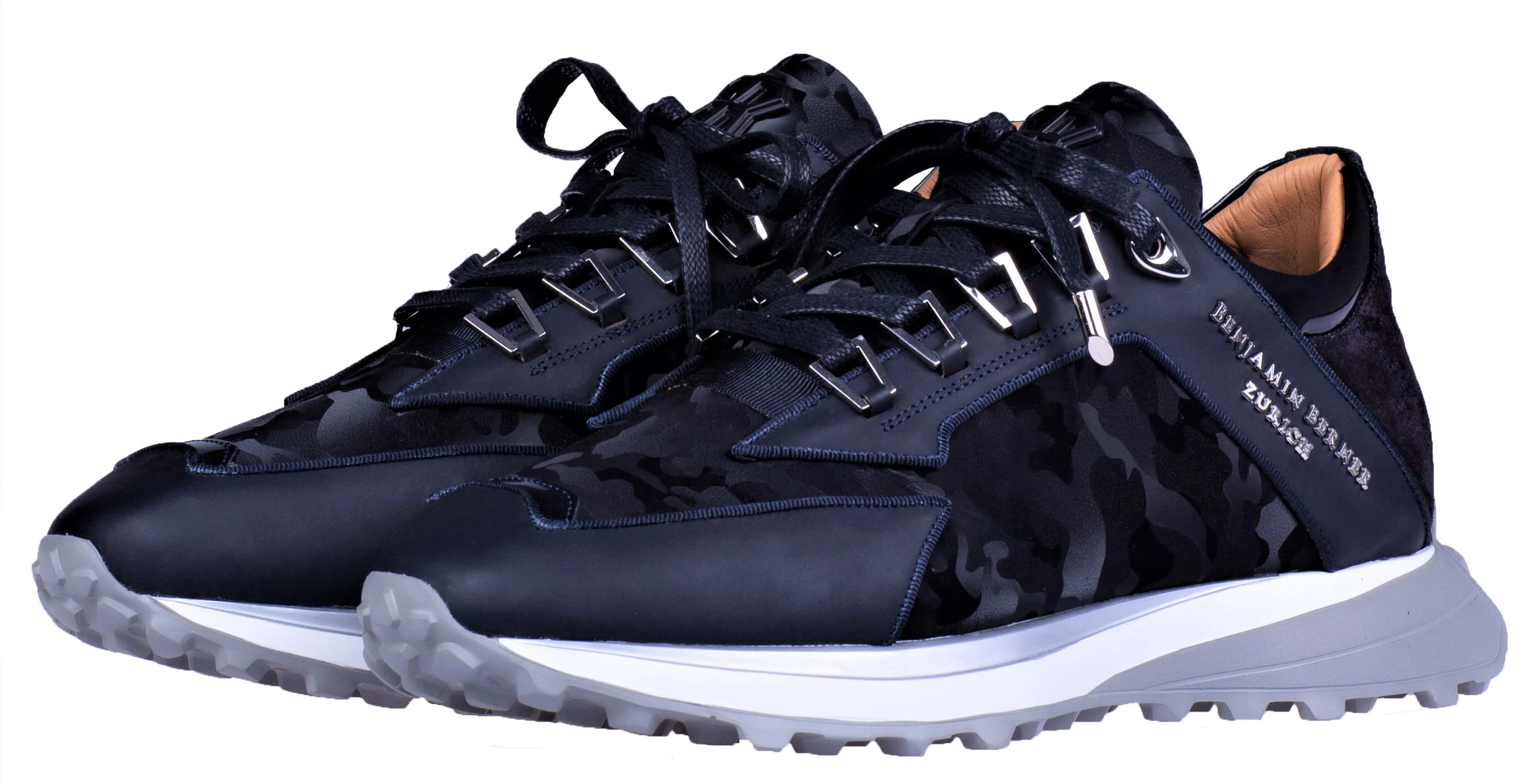 LOW-TOP ALPHA RUNNER - NAVY CAMOUFLAGE - REFLECTIVE