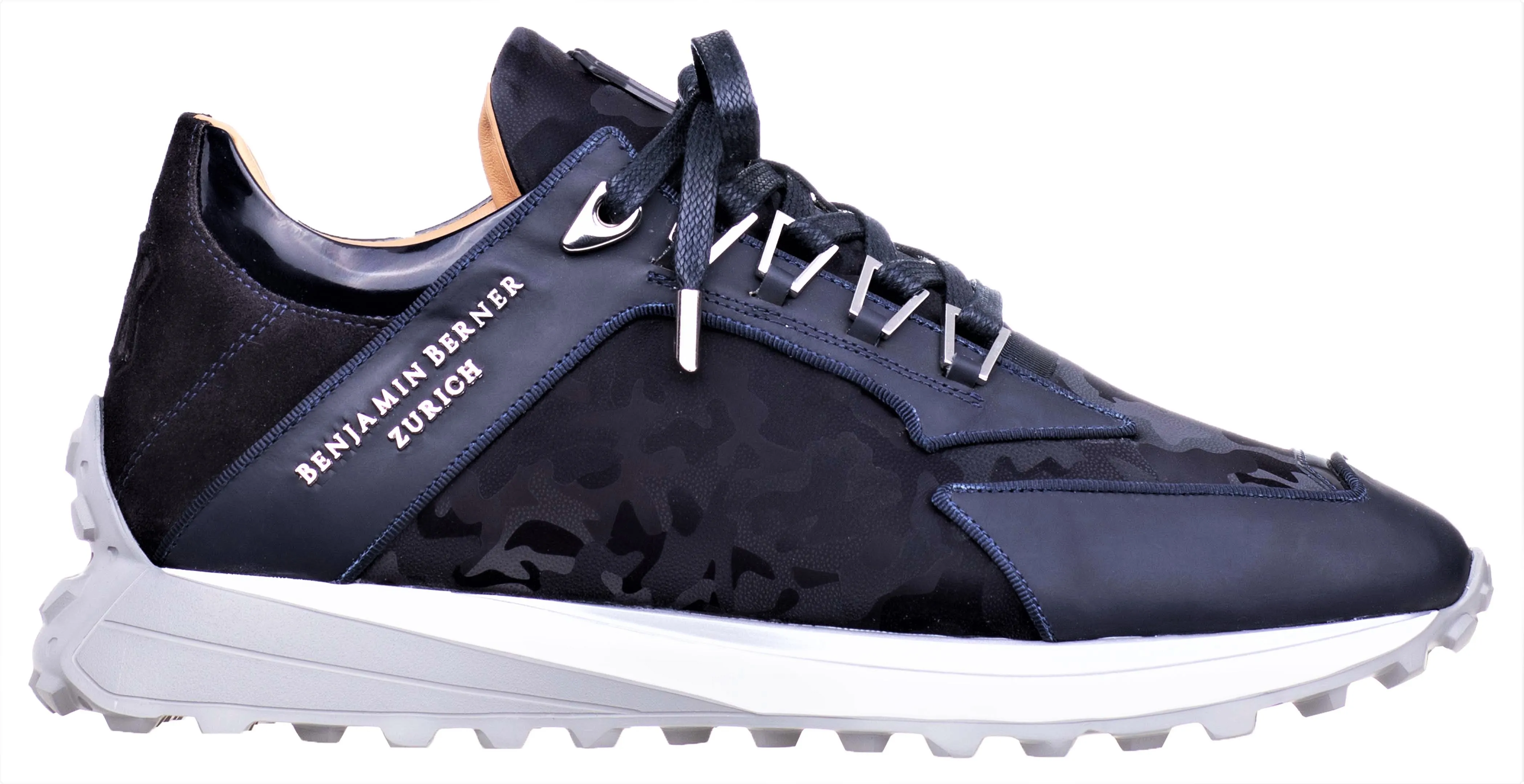 LOW-TOP ALPHA RUNNER - NAVY CAMOUFLAGE - REFLECTIVE