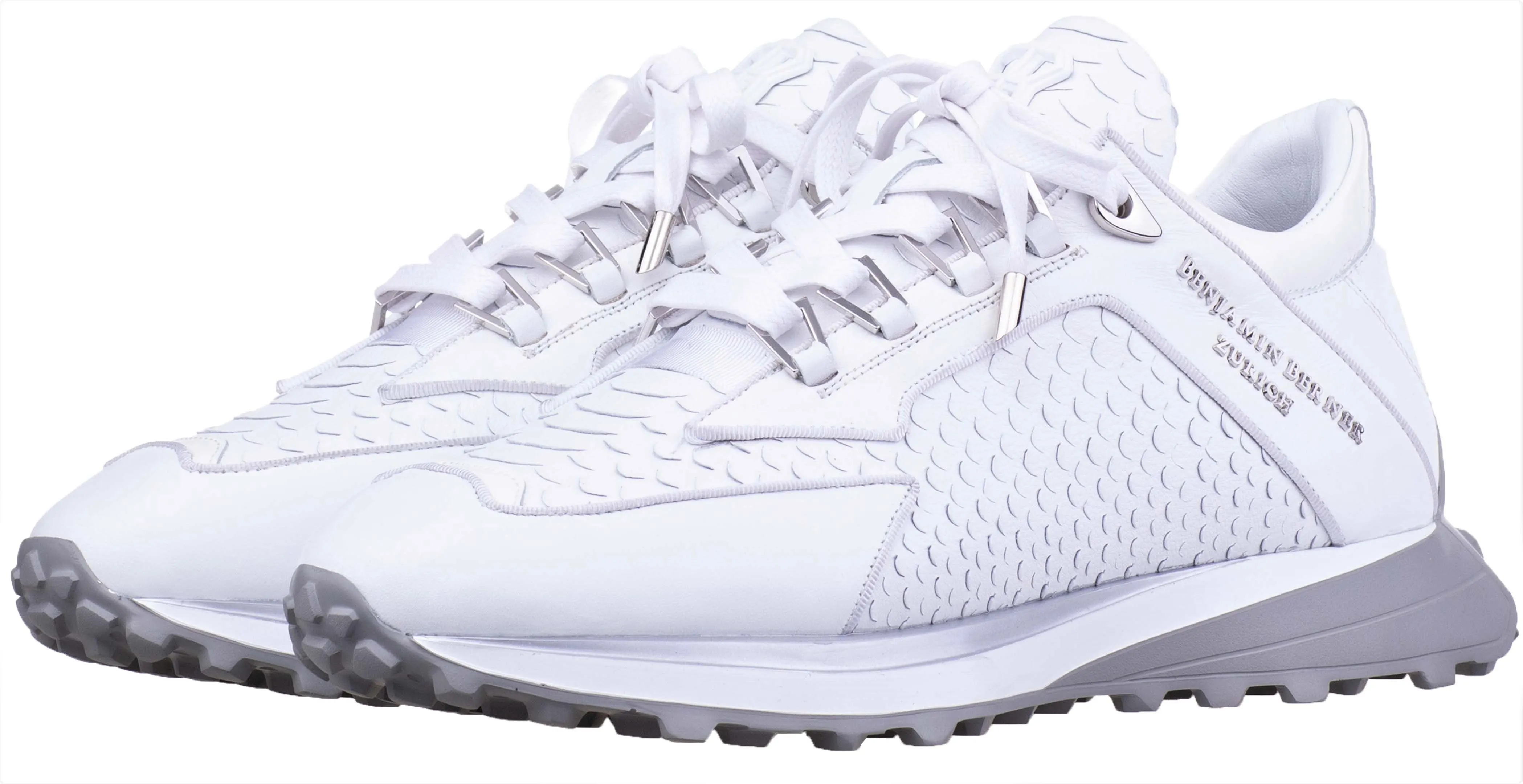 LOW-TOP BNJ ALPHA RUNNER WHITE PYTHON NAPPA