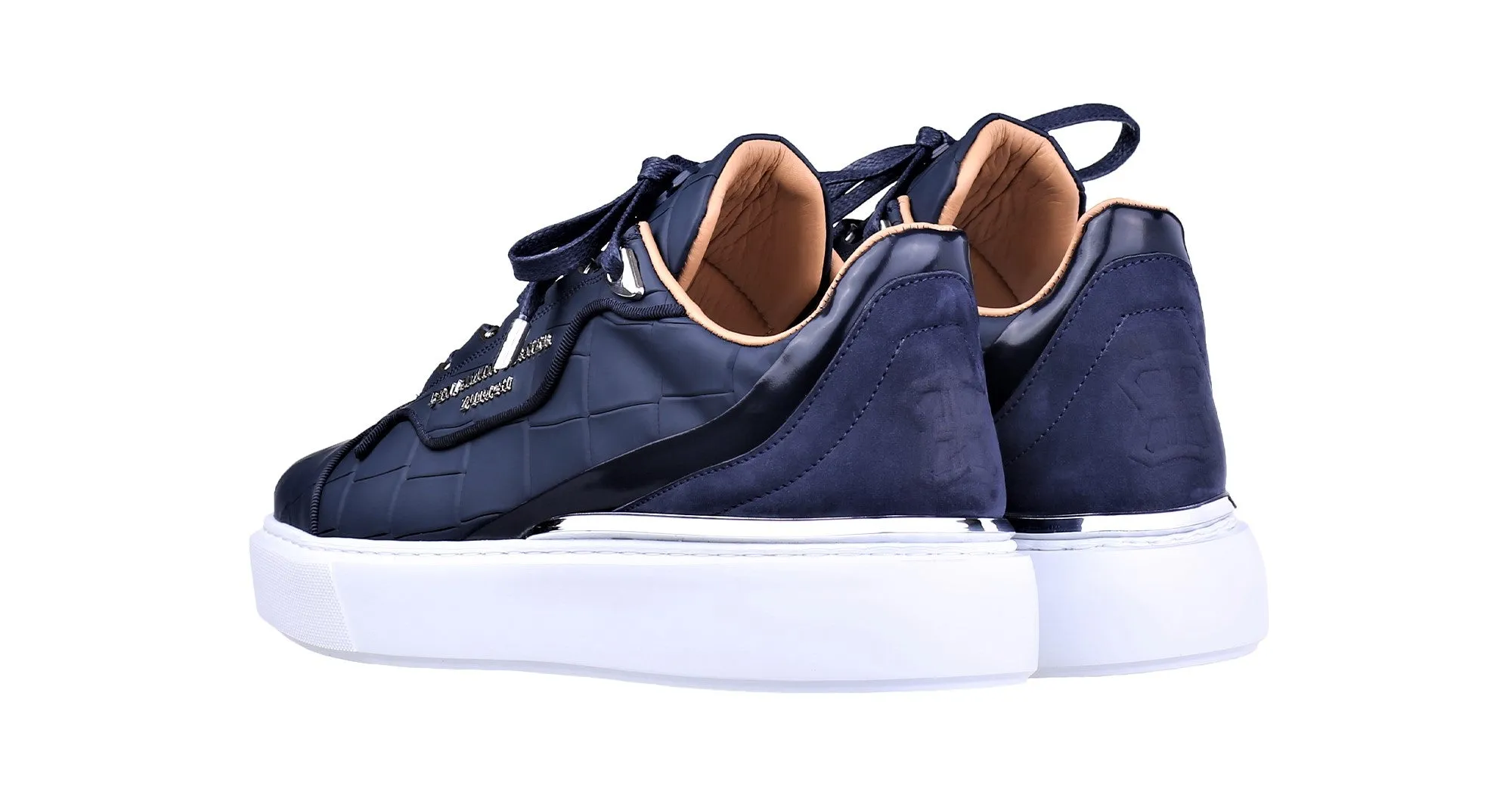 Low-Top Navy Matt Crocodile Women's BNJ Raphael