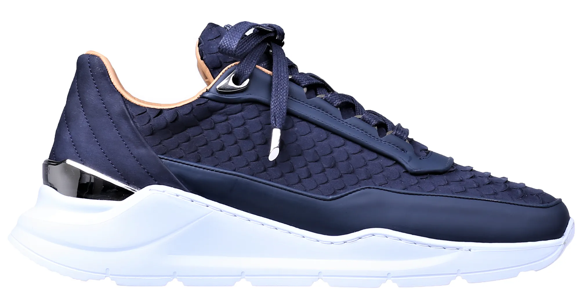 Low-Top Women's BNJ HECTOR RUNNER Navy Blue Python Cut - Matt Nappa