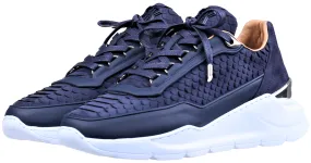 Low-Top Women's BNJ HECTOR RUNNER Navy Blue Python Cut - Matt Nappa