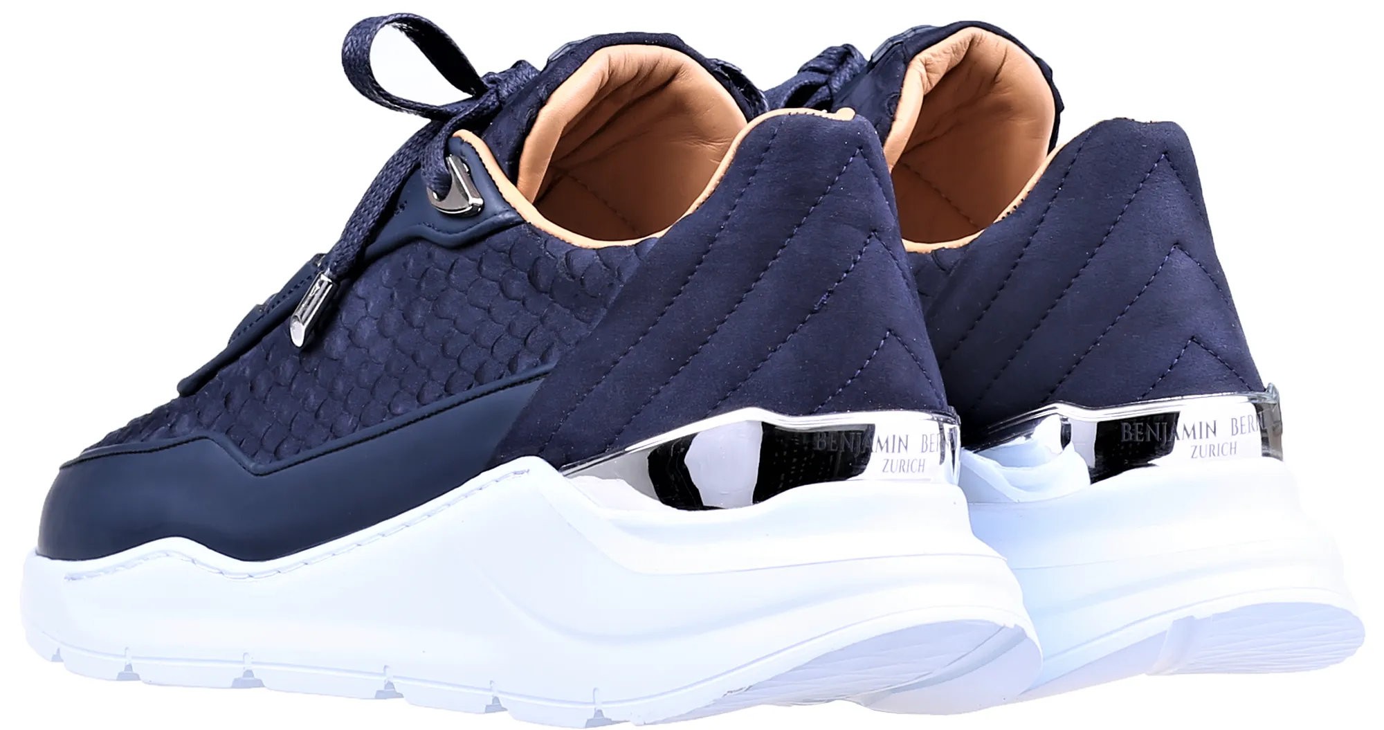 Low-Top Women's BNJ HECTOR RUNNER Navy Blue Python Cut - Matt Nappa